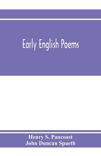 Produktbild: Early English poems