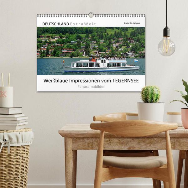 Produktbild: Wei&szlig;blaue Impressionen vom Tegernsee (Wandkalender 2026 DIN A3 quer), CALVENDO Monatskalender