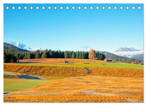 Produktbild: Rund um Mittenwald (Tischkalender 2026 DIN A5 quer), CALVENDO Monatskalender