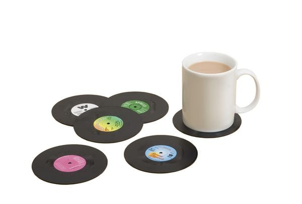 Produktbild: Schallplatten Glasuntersetzer