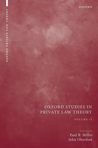 Produktbild: Oxford Studies in Private Law Theory: Volume II