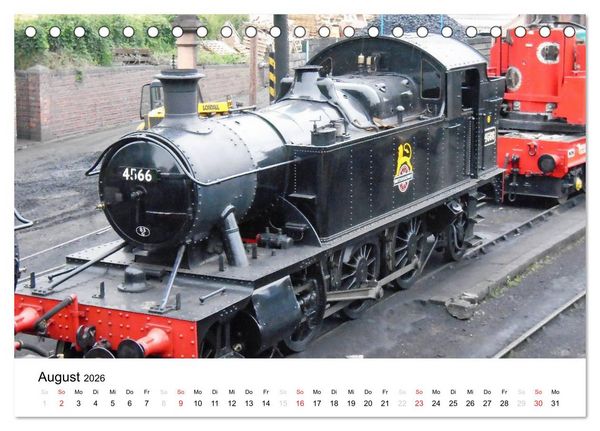 Produktbild: Nostalgische Eisenbahnen Englands (Tischkalender 2026 DIN A5 quer), CALVENDO Monatskalender