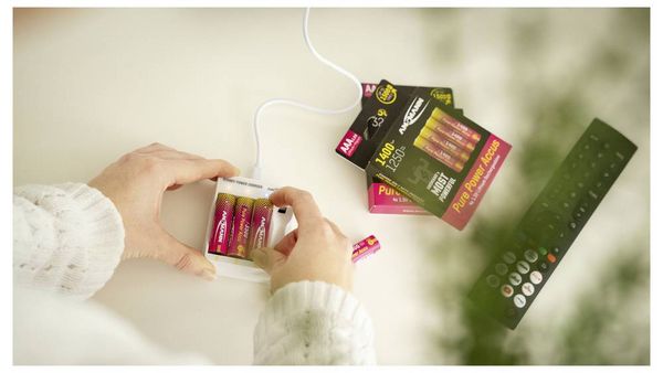 Produktbild: Ansmann Pure Power Set 4&times; Mignon AA Akkus und Lademodul Mignon (AA)-Akku Li-Ion 3250 mAh 1.5 V 1 St.