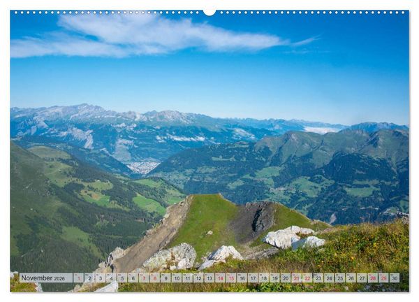 Produktbild: Arosa - Atemberaubende Bergkulissen (Wandkalender 2026 DIN A2 quer), CALVENDO Monatskalender