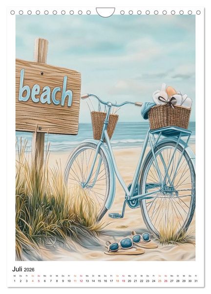 Produktbild: Maritimes Vergn&uuml;gen am Strand (Wandkalender 2026 DIN A4 hoch), CALVENDO Monatskalender
