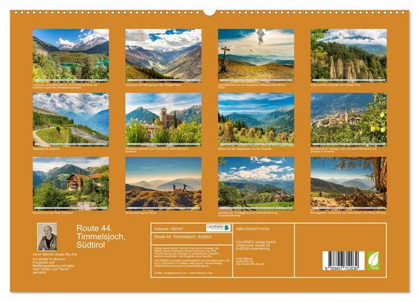 Produktbild: Route 44. Timmelsjoch, S&uuml;dtirol (hochwertiger Premium Wandkalender 2026 DIN A2 quer), Kunstdruck in Hochglanz