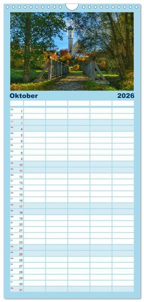 Produktbild: Familienplaner 2026 - Die Stauden, Naturpark in den westlichen W&auml;lder Augsburgs mit 5 Spalten (Wandkalender, 21 x 45 cm) CALVENDO