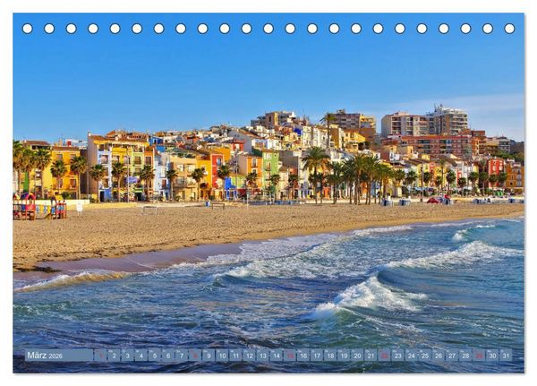 Produktbild: Costa Blanca - Die wei&szlig;e K&uuml;ste Spaniens (Tischkalender 2026 DIN A5 quer), CALVENDO Monatskalender