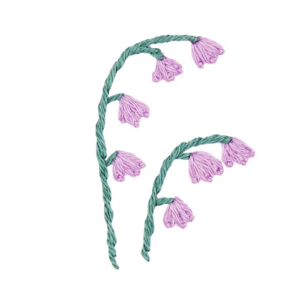 Produktbild: Stick & Stitch Packung, Blumen, bunt, 21 Stk., inkl. wasserl&ouml;slicher, bedruckter Stickvorlage, Stickgarn, Sticknadel und Anleitung
