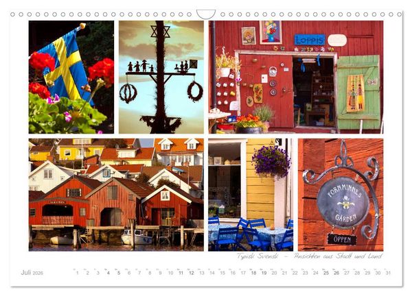 Produktbild: Sehnsucht Schweden - Sverige (Wandkalender 2026 DIN A3 quer), CALVENDO Monatskalender