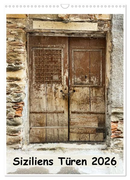 Produktbild: Siziliens T&uuml;ren (Wandkalender 2026 DIN A3 hoch), CALVENDO Monatskalender