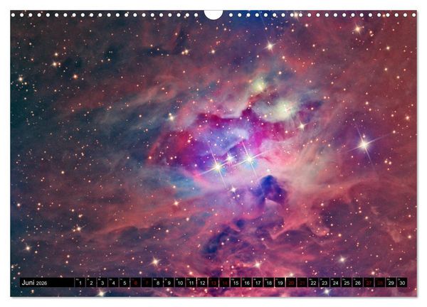 Produktbild: Farbiges Weltall (Wandkalender 2026 DIN A3 quer), CALVENDO Monatskalender