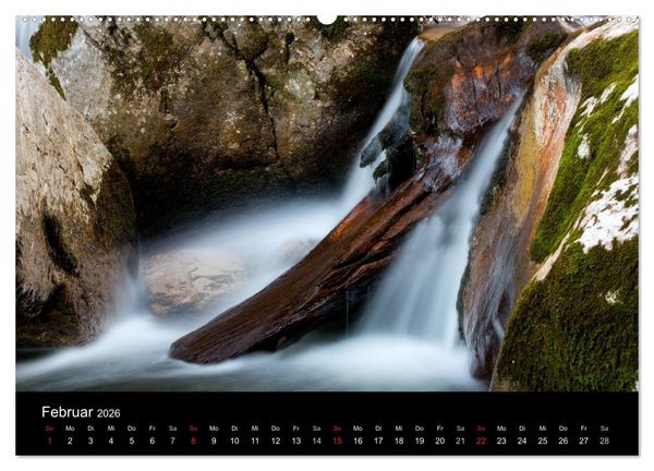 Produktbild: Kuhflucht Wasserfälle bei Farchant (Wandkalender 2026 DIN A2 quer), CALVENDO Monatskalender
