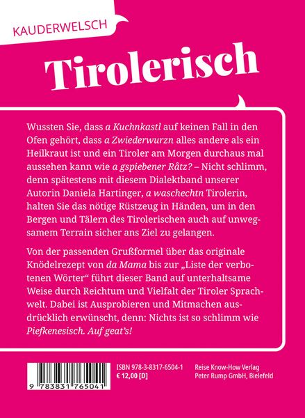 Produktbild: Tirolerisch - die Sprache des Bergvolks