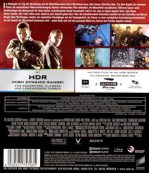 Produktbild: Terminator - Die Erl&ouml;sung - Director's Cut (4K Ultra HD)