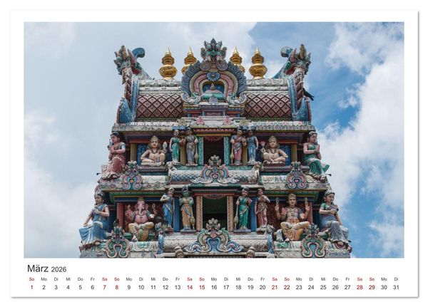 Produktbild: Singapur: Zwischen Wolkenkratzern und Superb&auml;umen (Tischkalender 2026 DIN A5 quer), CALVENDO Monatskalender