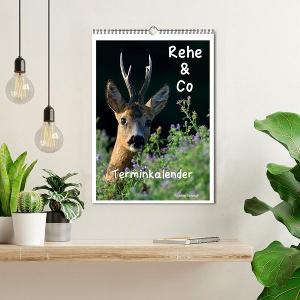 Produktbild: Rehe & Co / Planer (Wandkalender 2026 DIN A3 hoch), CALVENDO Monatskalender