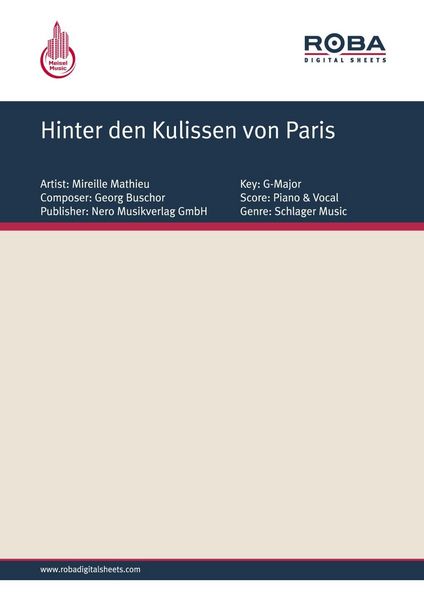 Produktbild: Hinter den Kulissen von Paris