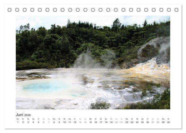 Produktbild: Traumziel Neuseelands Nordinsel 2026 (Tischkalender 2026 DIN A5 quer), CALVENDO Monatskalender