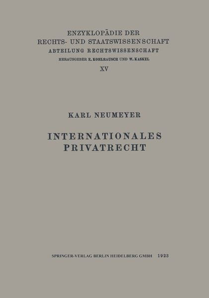 Produktbild: Internationales Privatrecht