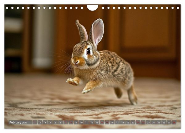 Produktbild: A Cuddly Rabbit Life (Wall Calendar 2026 DIN A4 landscape), CALVENDO 12 Month Wall Calendar