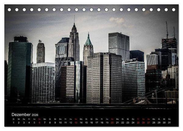 Produktbild: Brooklyn Bridge - New York City (Tischkalender 2026 DIN A5 quer), CALVENDO Monatskalender