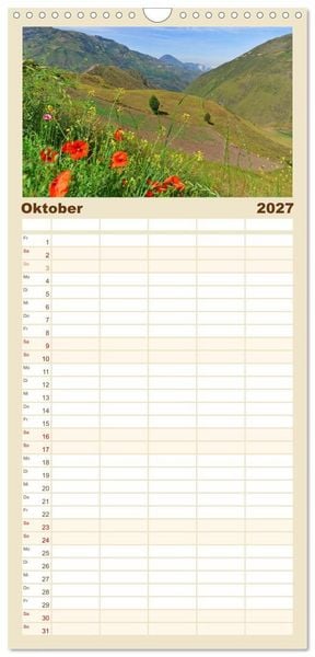 Produktbild: Familienplaner 2027 - Entdecke Ecuador mit 5 Spalten (Wandkalender, 21 x 45 cm) CALVENDO