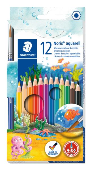 Produktbild: STAEDTLER Buntstifte Noris aquarell 12er Set + Pinsel