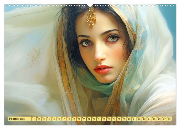 Produktbild: Arabische Fantasien (hochwertiger Premium Wandkalender 2026 DIN A2 quer), Kunstdruck in Hochglanz
