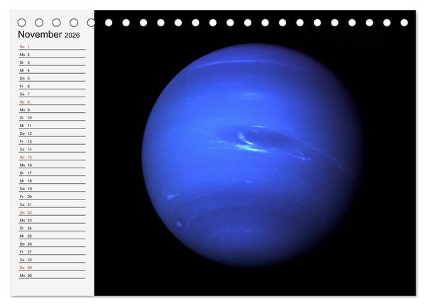 Produktbild: Sonne, Monde und Planeten (Tischkalender 2026 DIN A5 quer), CALVENDO Monatskalender
