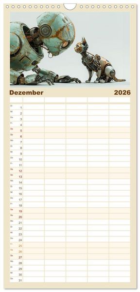 Produktbild: Familienplaner 2026 - In Zukunft &auml;ndert sich nicht viel mit 5 Spalten (Wandkalender, 21 x 45 cm) CALVENDO