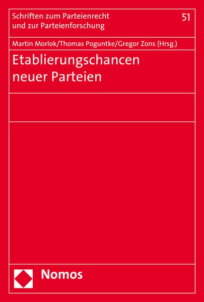 Produktbild: Etablierungschancen neuer Parteien