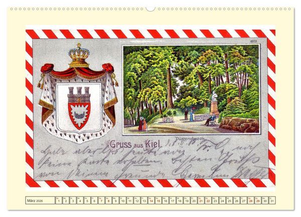 Produktbild: Gru&szlig; aus Kiel (hochwertiger Premium Wandkalender 2026 DIN A2 quer), Kunstdruck in Hochglanz