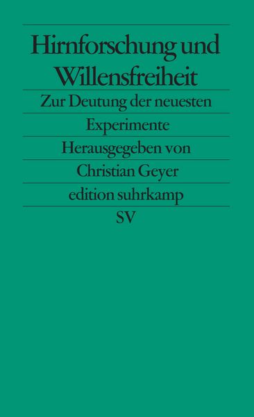 Produktbild: Hirnforschung und Willensfreiheit