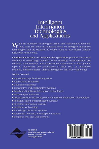 Produktbild: Intelligent Information Technologies and Applications