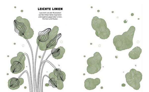 Produktbild: Achtsam zeichnen. Kreativbuch zum Reinzeichnen inkl. Fineliner!