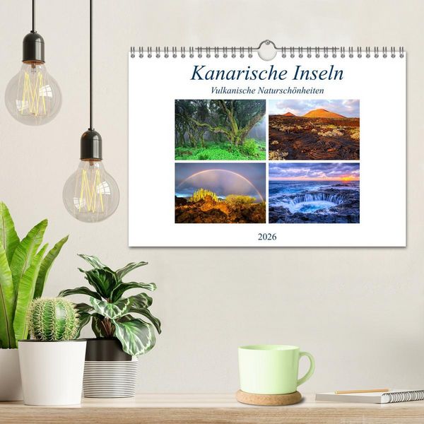 Produktbild: Kanarische Inseln - Vulkanische Natursch&ouml;nheiten (Wandkalender 2026 DIN A4 quer), CALVENDO Monatskalender