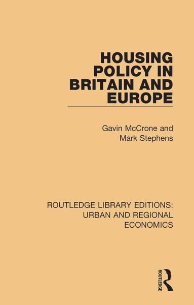 Produktbild: Housing Policy in Britain and Europe