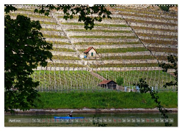 Produktbild: Weinbergh&auml;uschen - Schutz- und Werkzeughaus f&uuml;r den Weing&auml;rtner (hochwertiger Premium Wandkalender 2026 DIN A2 quer), Kunstdruck in Hochglanz