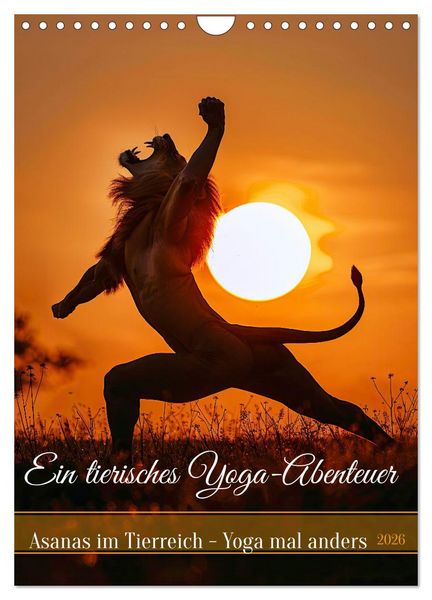 Produktbild: Ein tierisches Yoga-Abenteuer (Wandkalender 2026 DIN A4 hoch), CALVENDO Monatskalender