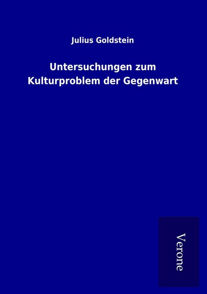 Produktbild: Untersuchungen zum Kulturproblem der Gegenwart