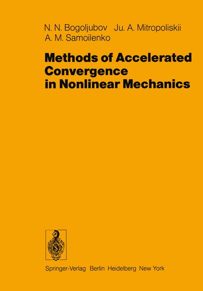 Produktbild: Methods of Accelerated Convergence in Nonlinear Mechanics