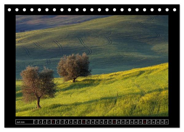 Produktbild: Toskana - Die Magie des Val d'Orcia (Tischkalender 2026 DIN A5 quer), CALVENDO Monatskalender