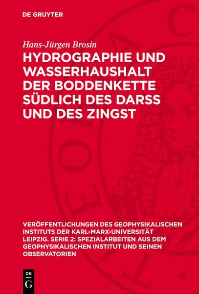 Produktbild: Hydrographie und Wasserhaushalt der Boddenkette s&uuml;dlich des Dar&szlig; und des Zingst