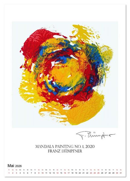 Produktbild: Mandala Artworks - Kunstkalender von Franz Huempfner (Tischkalender 2026 DIN A5 hoch), CALVENDO Monatskalender