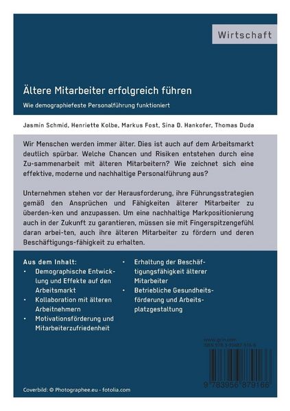 Produktbild: &Auml;ltere Mitarbeiter erfolgreich f&uuml;hren. Wie demopraphiefeste Personalf&uuml;hrung funktioniert