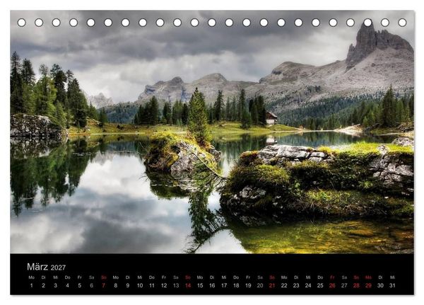 Produktbild: Mystische Dolomiten (Tischkalender 2027 DIN A5 quer), CALVENDO Monatskalender