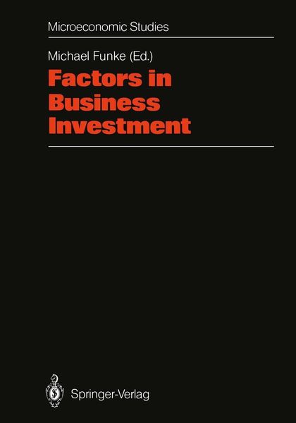 Produktbild: Factors in Business Investment