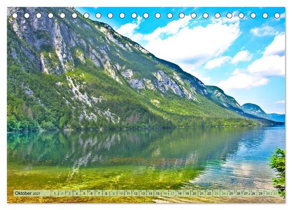 Produktbild: Slowenien - Impressionen eines Naturjuwels (Tischkalender 2027 DIN A5 quer), CALVENDO Monatskalender