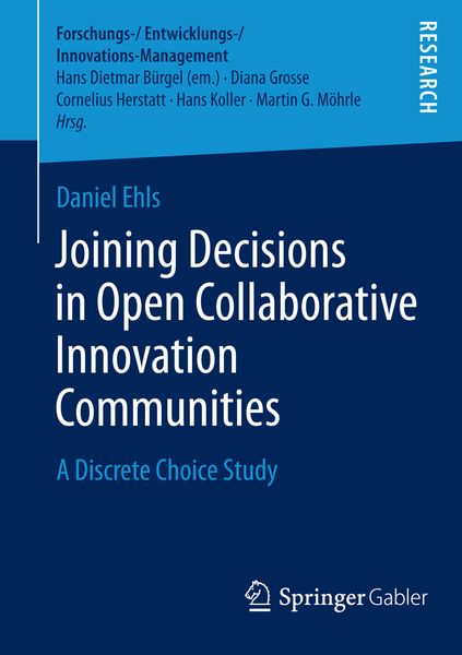 Produktbild: Joining Decisions in Open Collaborative Innovation Communities